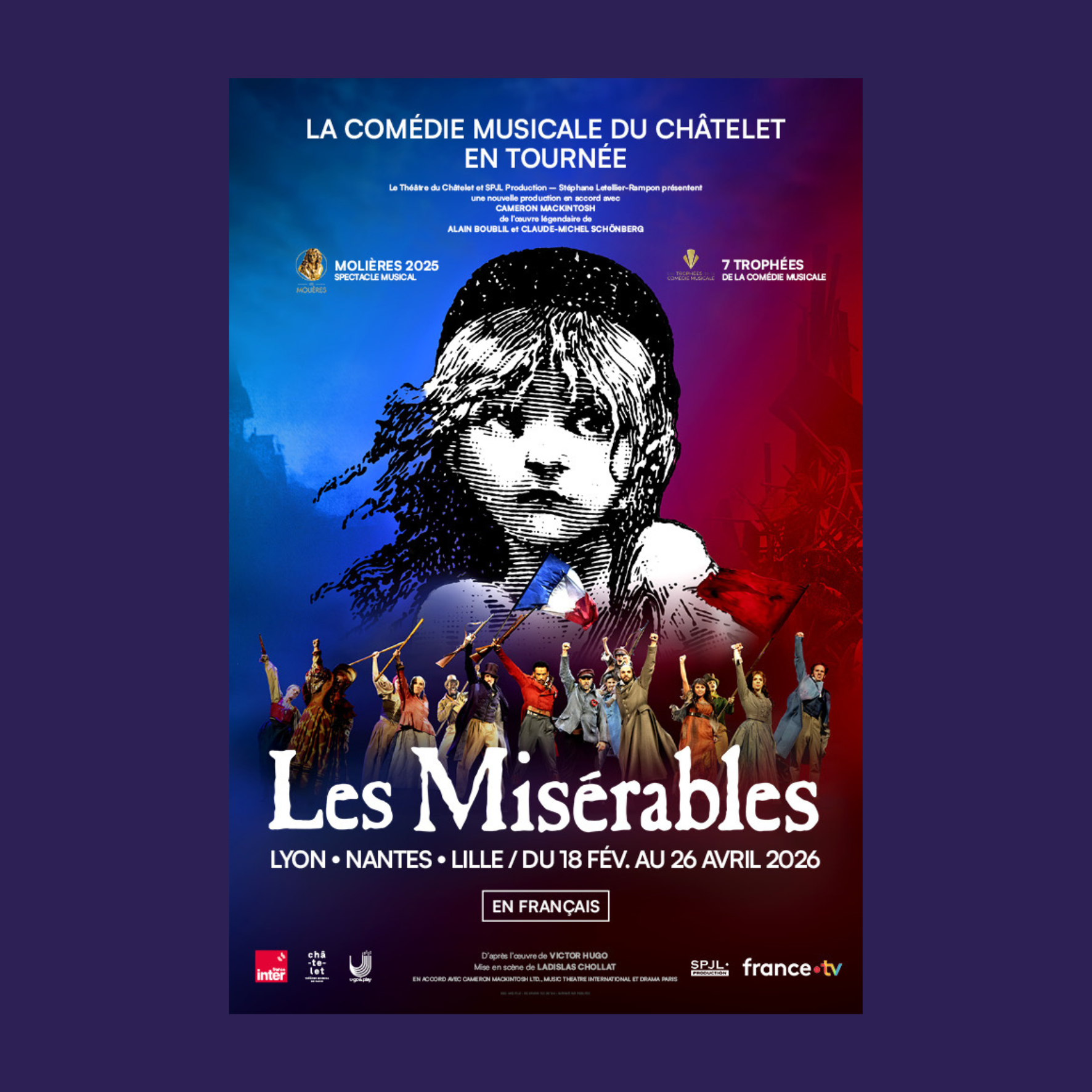 LES MISÉRABLES - Molière du spectacle musical 2025 - en tournée française !